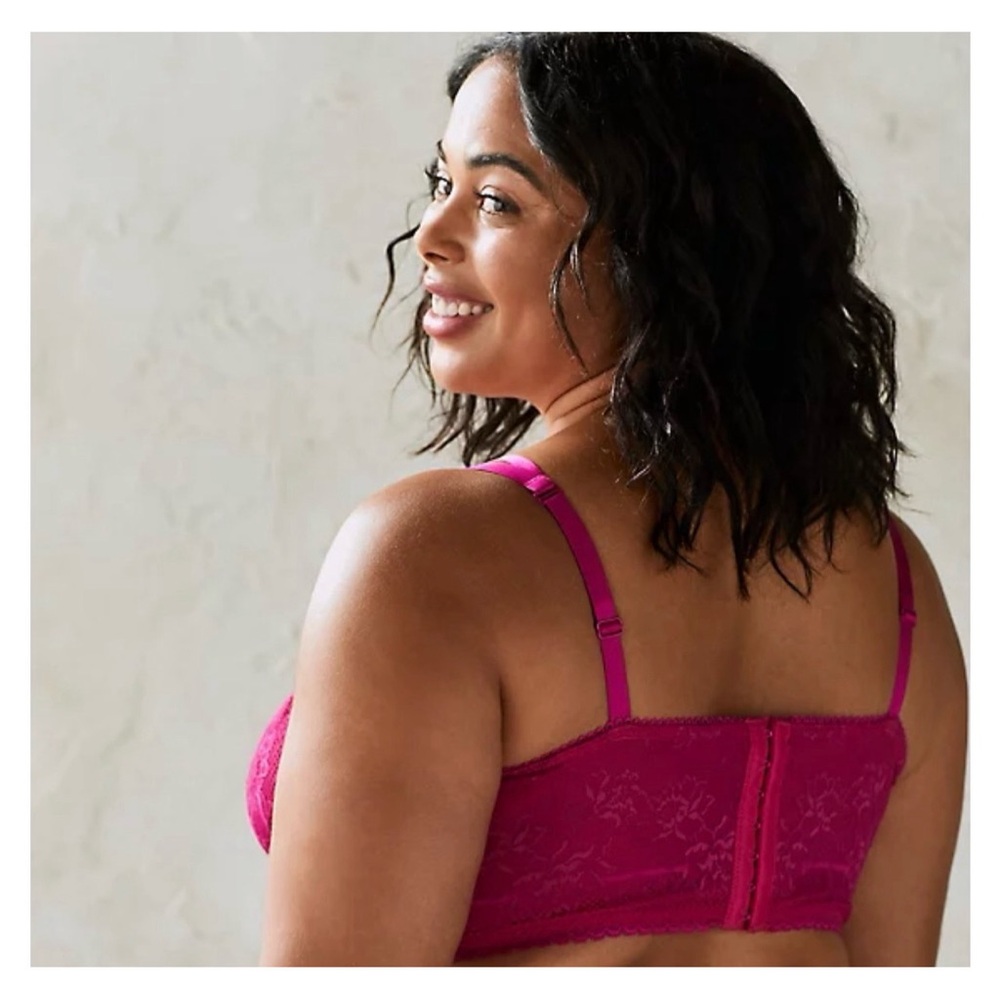 Torrid Women's Lace Bralette - Fuchsia NWT SZ 2X and 1X - Picture 5 of 11